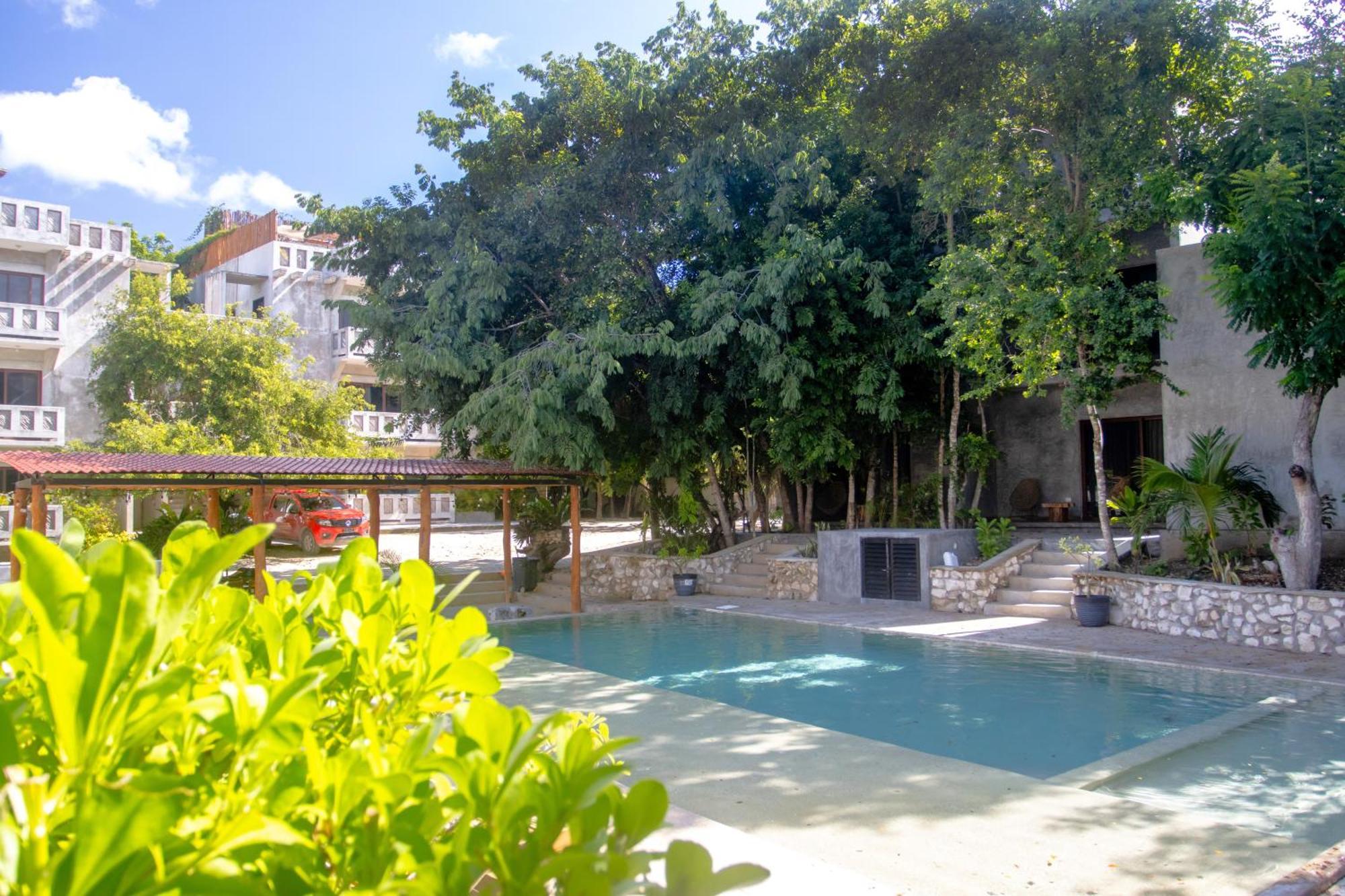 Hotel Casa Tortuga Tulum - Cenotes Park Inclusive Kültér fotó The swimming pool at the hotel
